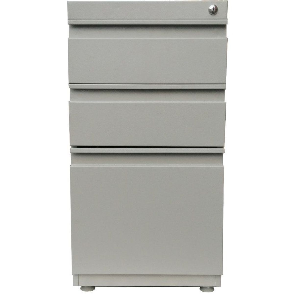 GENERICO - Archivador metálico sin tapa con 2 cajones y 1 gaveta