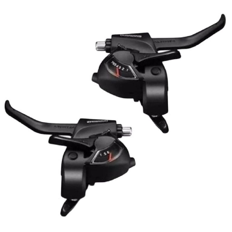 SHIMANO - Manilares integrados Shimano Tourney 7 Vel EF-41 Palancas
