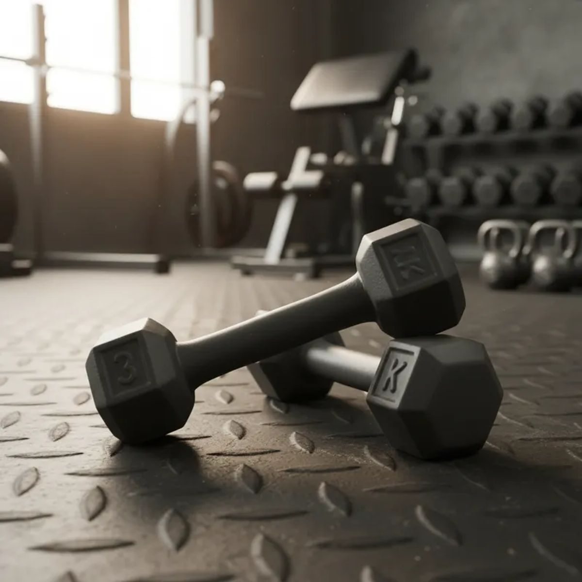 GENERICO - Mancuernas o pesas 3 Kg par Total 6 Kg