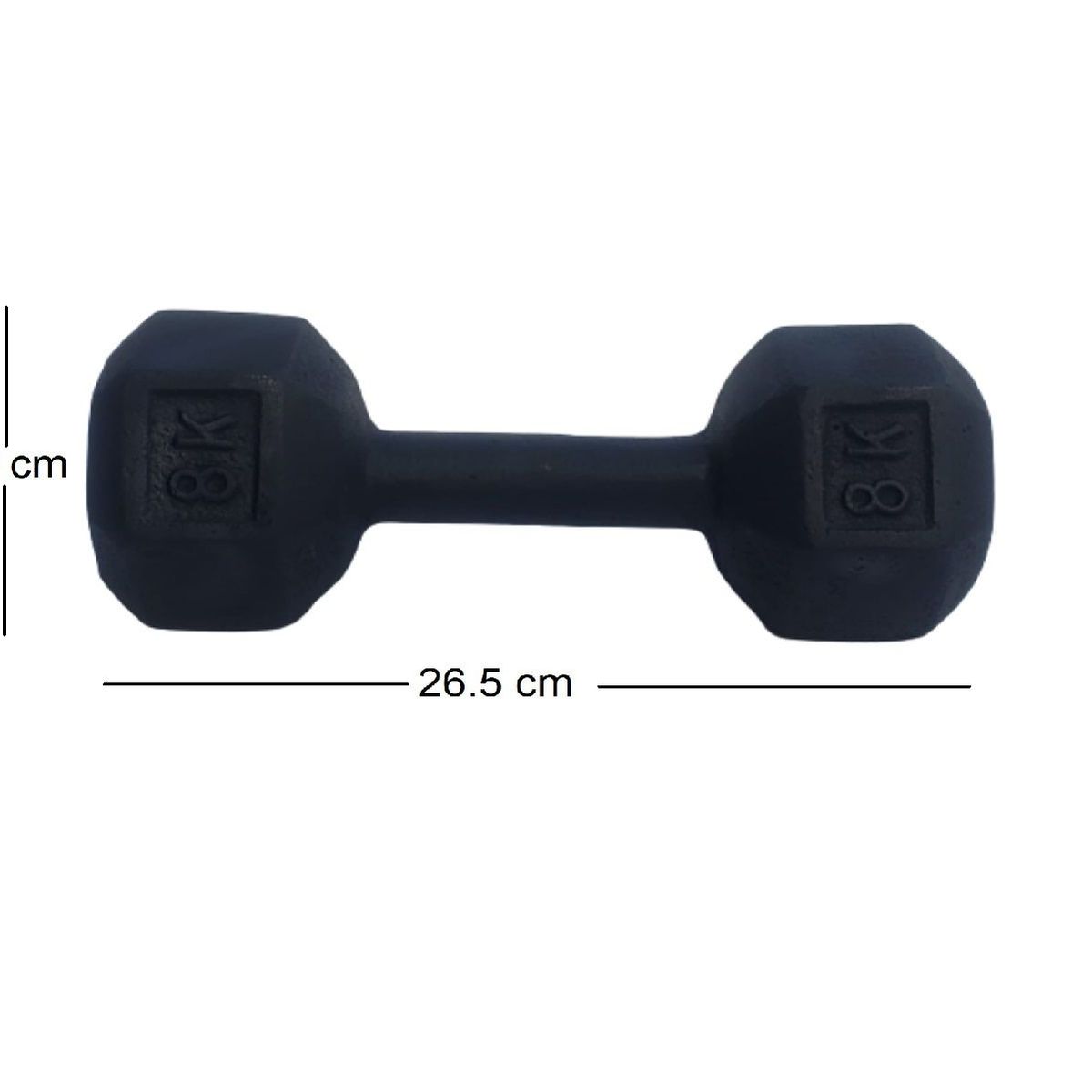 GENERICO - Mancuernas Pesas 8 Kg Par Total 16 Kg