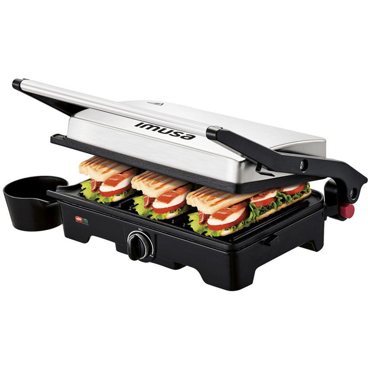 IMUSA - Sanduchera Asador Panini Imusa Grill 180°