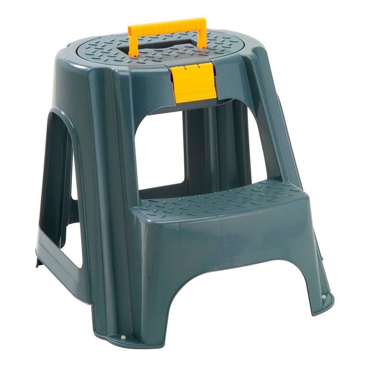 RIMAX - Escalesilla con Tapa Organizadora Gris