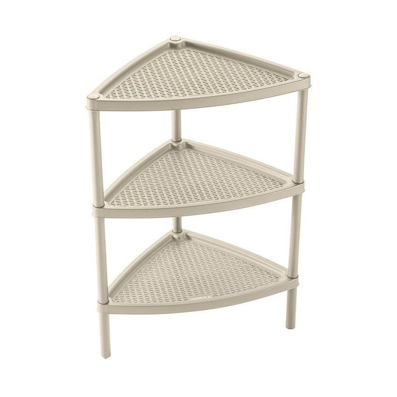 RIMAX - Mesa Multiusos Triangular Rimax 3 Niveles Taupe