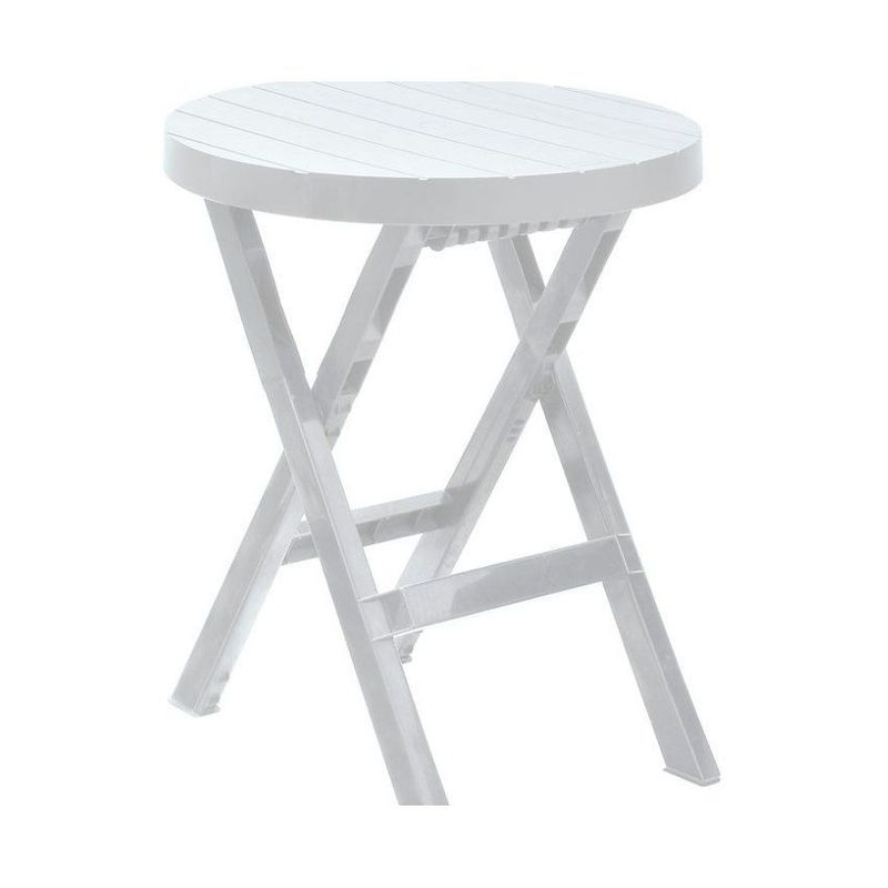 RIMAX - Mesa Plegable Redonda Baru Rimax Gris Hielo