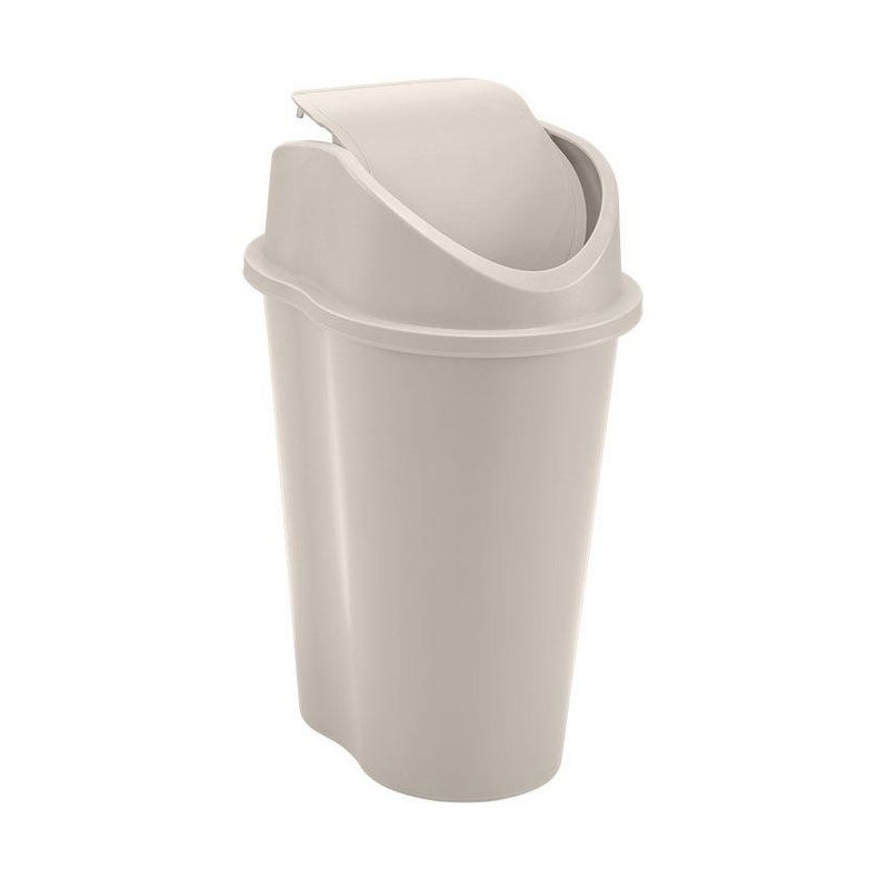 RIMAX - Papelera Style Rimax Tapa Vaiven 10 Litros Taupe