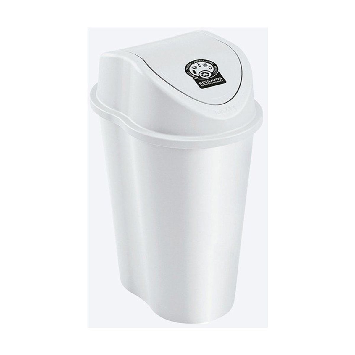RIMAX - Papelera Rimax Tapa Vaiven 10 Litros
