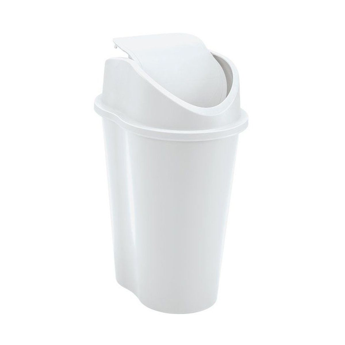 RIMAX - Papelera Style Rimax Tapa Vaiven 10 Litros Blanco