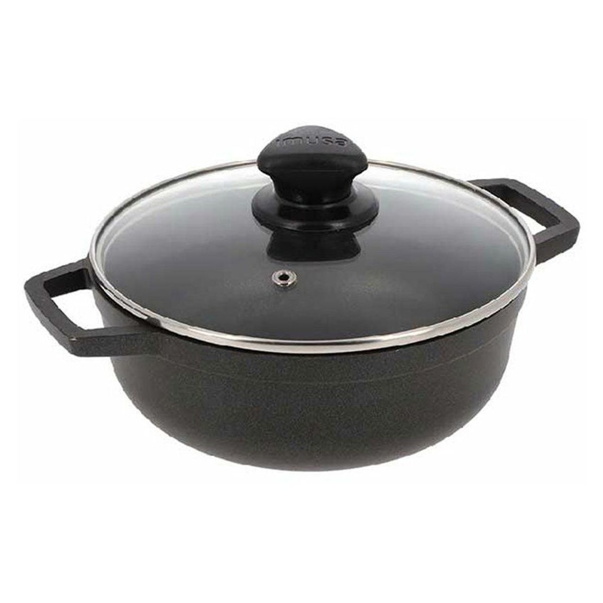 IMUSA - Caldero Imusa 18 Cm Tapa De Vidrio