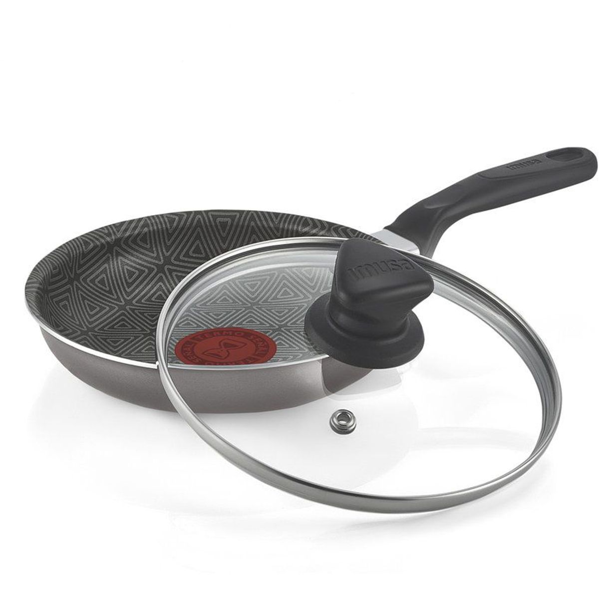 IMUSA - Cacerola Imusa Talent Antiadherente 16 cm con Tapa y Mango
