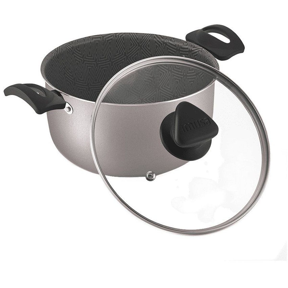 IMUSA - Olla Imusa Tapa De Vidrio 24 cm Talent 4,6 Litros