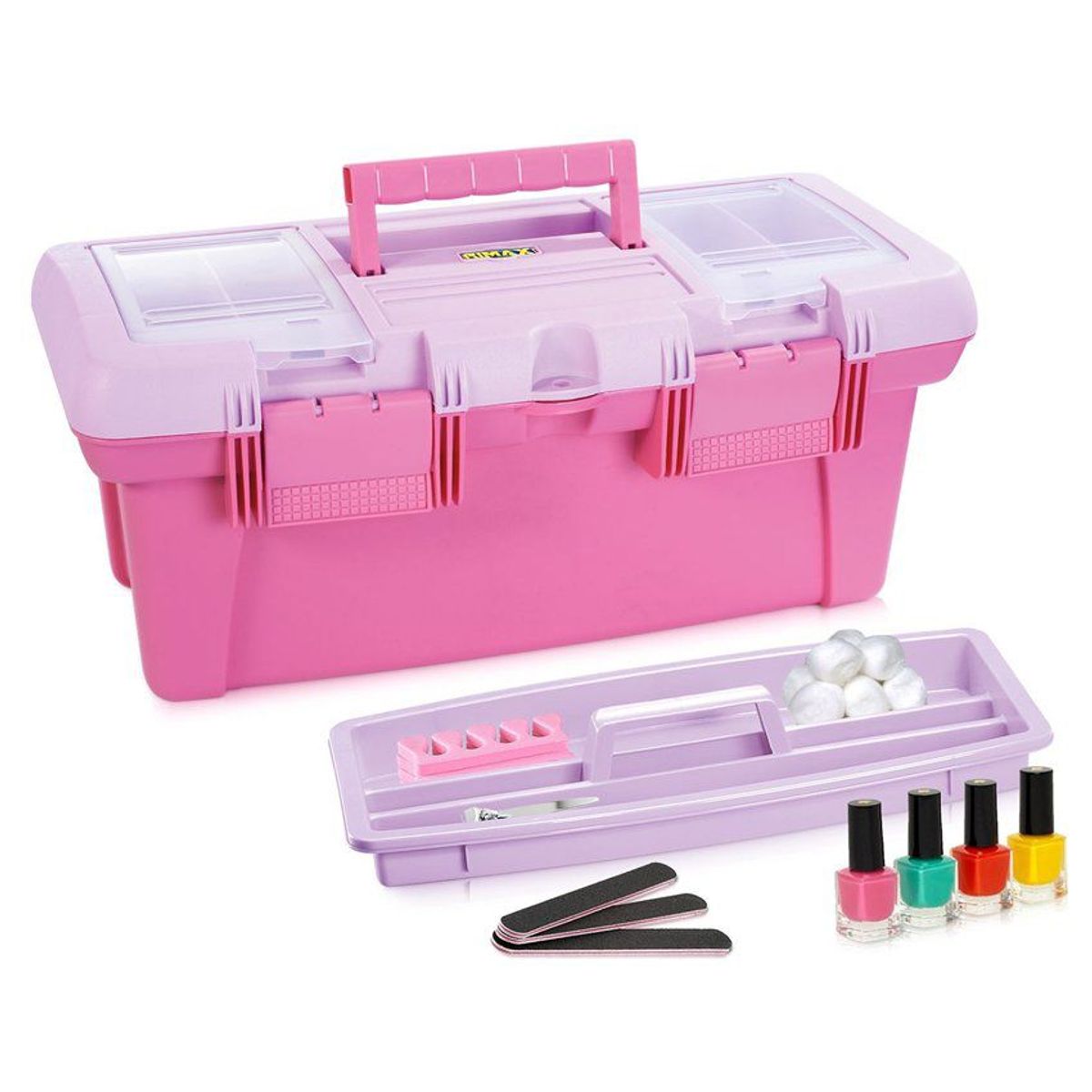 RIMAX - Caja Organizadora Vanity Rimax 18 Rosado