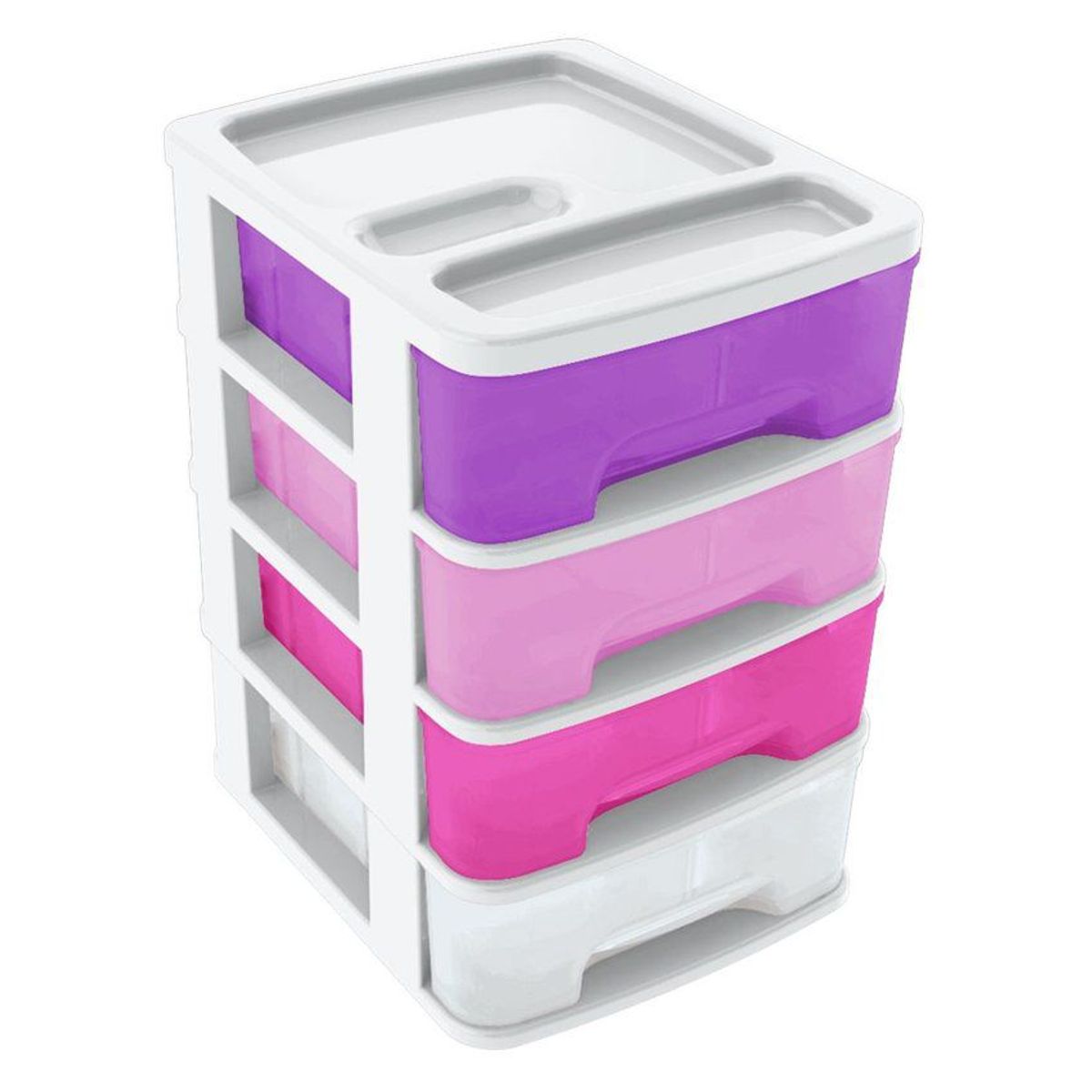 RIMAX - Organizador Multiuso Pequeño 4 Gavetas Dormitorio Rimax