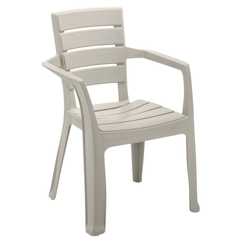 RIMAX - Silla Baru Con Brazos Rimax Apariencia Madera Taupe