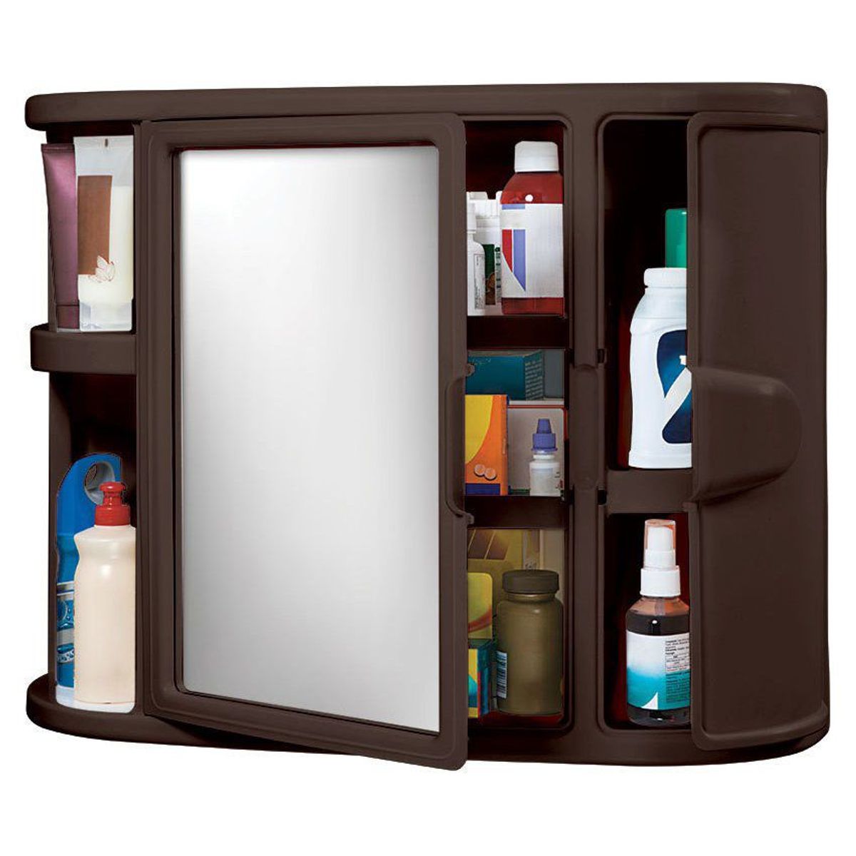 RIMAX - Gabinete Baño Con Espejo Rimax - Wengue