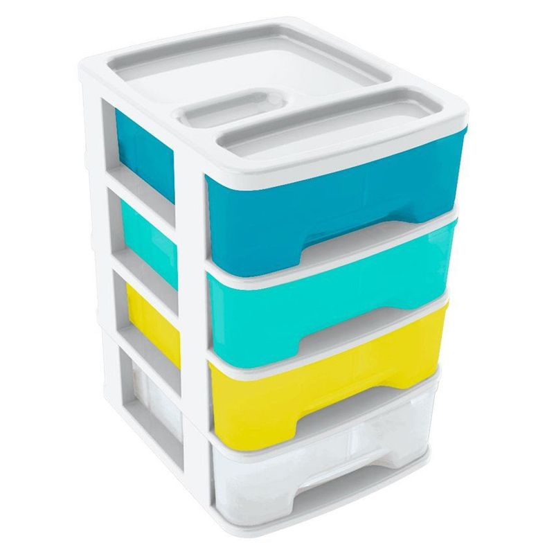 RIMAX - Gavetero Rimax Pequeño con 4 Gavetas Tricolor