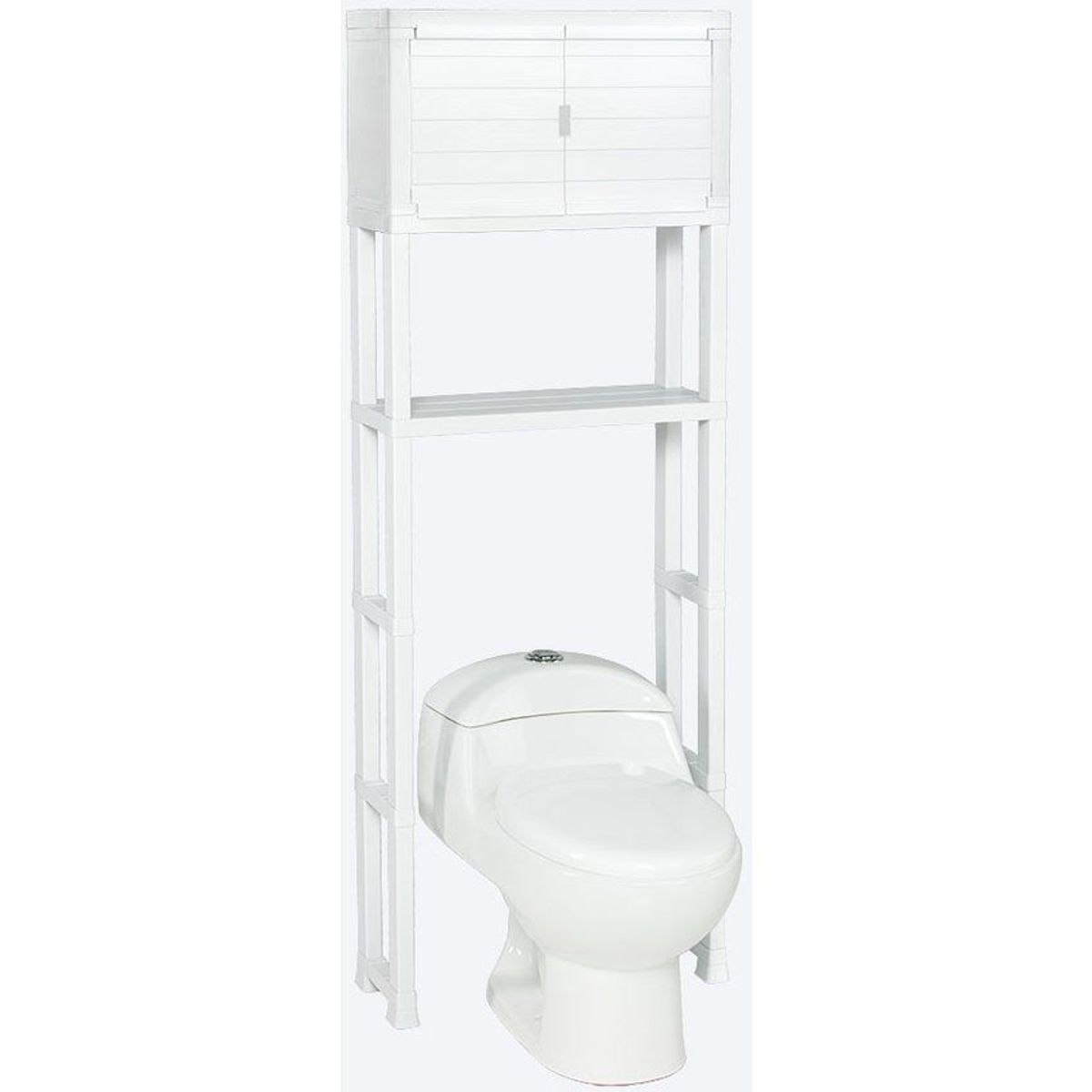 RIMAX - Estante Organizador con Puertas para Baño Rimax Blanco