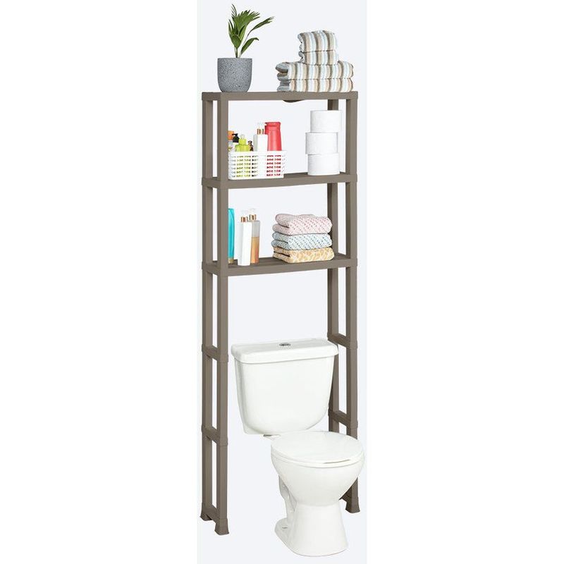 RIMAX - Estante Organizador 3 Niveles para Baño Rimax Mocca