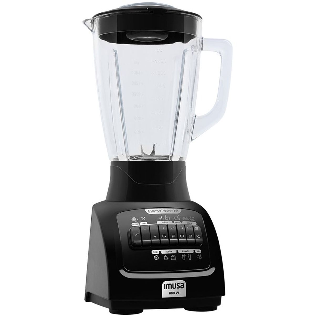 IMUSA - Licuadora imusa infiny force xl 10 velocidades negro