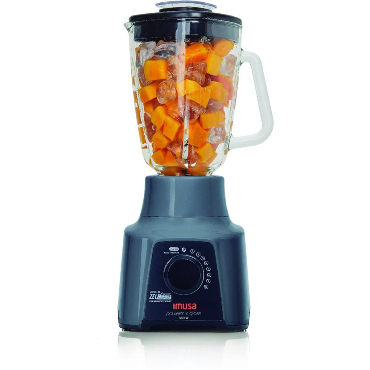 IMUSA - Licuadora imusa powermix glass 8velocidades gris