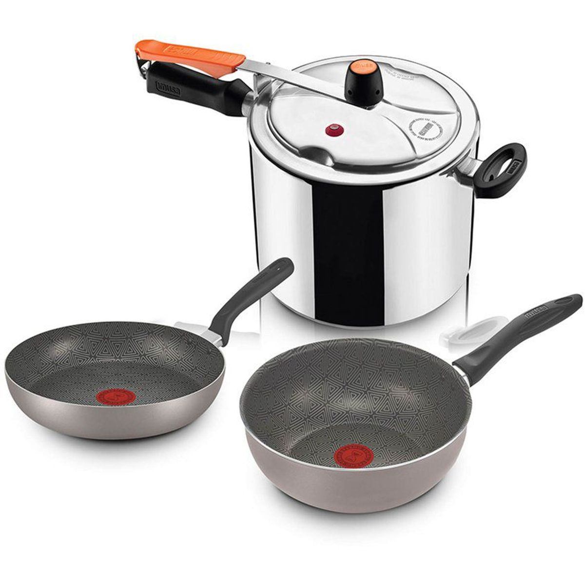 IMUSA - Olla a presión 45l  sartén wok 24cm imusa