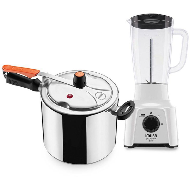 IMUSA - Olla a presión 7l  licuadora imusa powermix plus