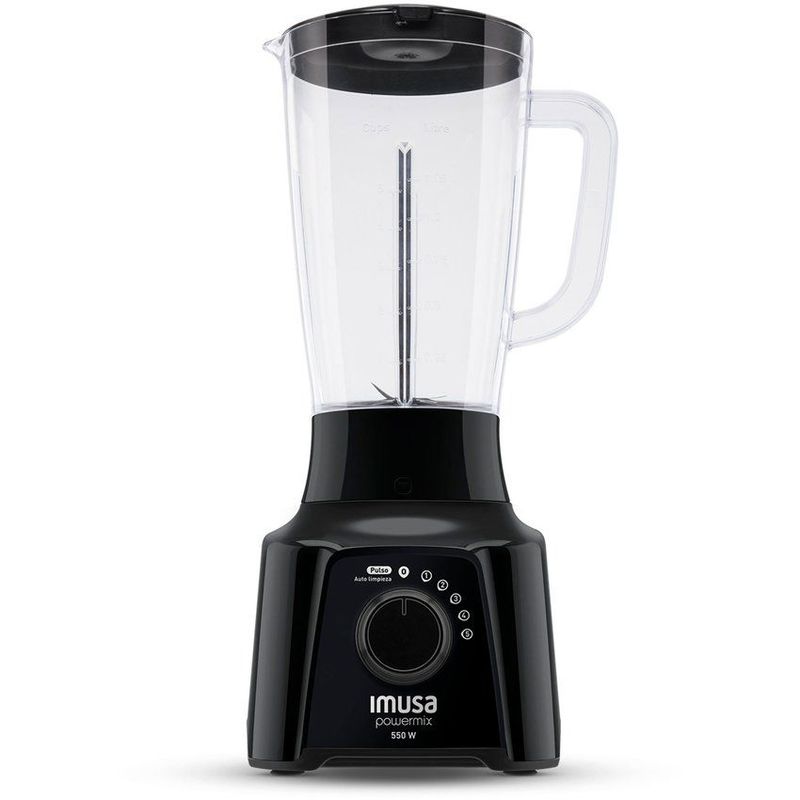 IMUSA - Licuadora imusa power mix plus 5 velocidades negra