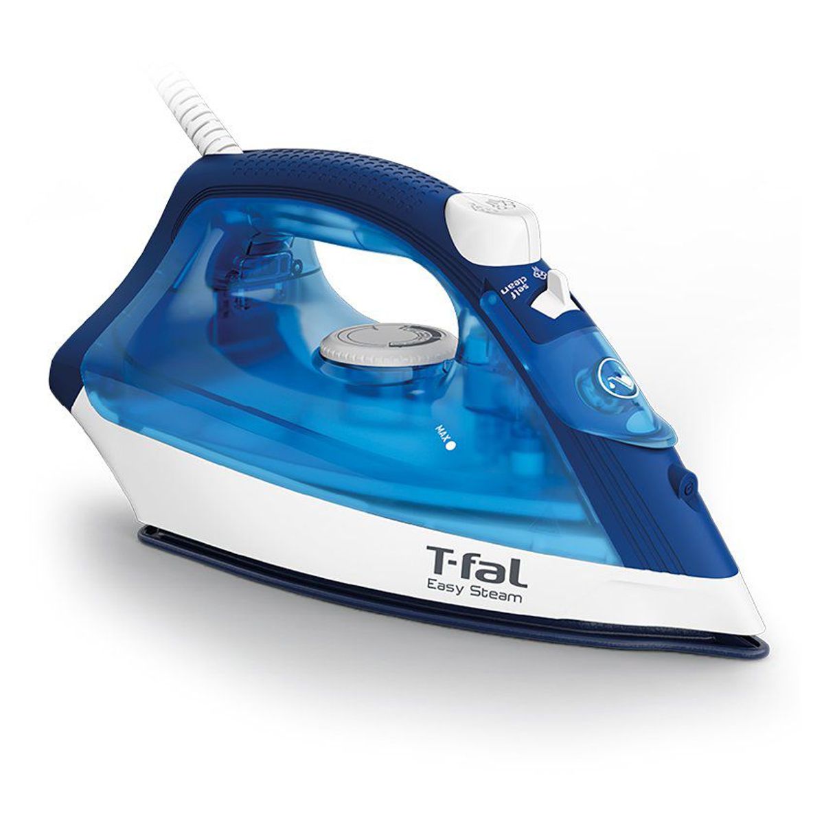 T-FAL - Plancha de ropa t-fal easy steam antiadherente azul