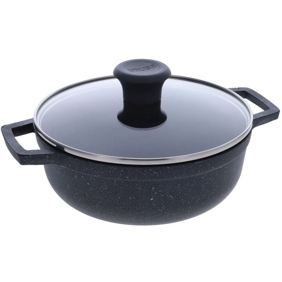 IMUSA - Caldero imusa 24cm tapa vidrio gusto