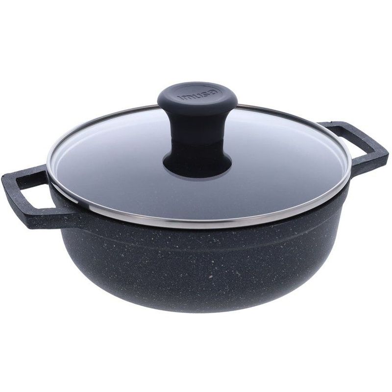 IMUSA - Caldero imusa 24cm tapa vidrio gusto