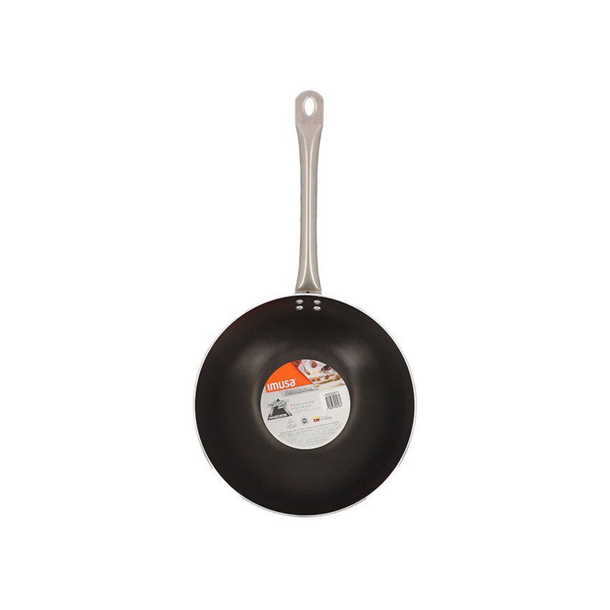 IMUSA - Wok 32cm 4litros aluminio imusa linea profesional