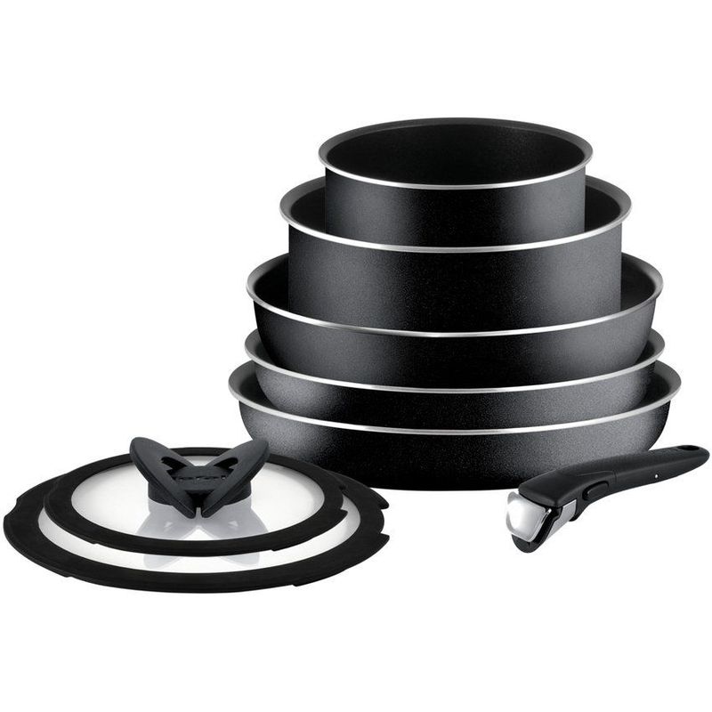 TEFAL - Batería de cocina tefal ingenio 8 piezas 1 mango