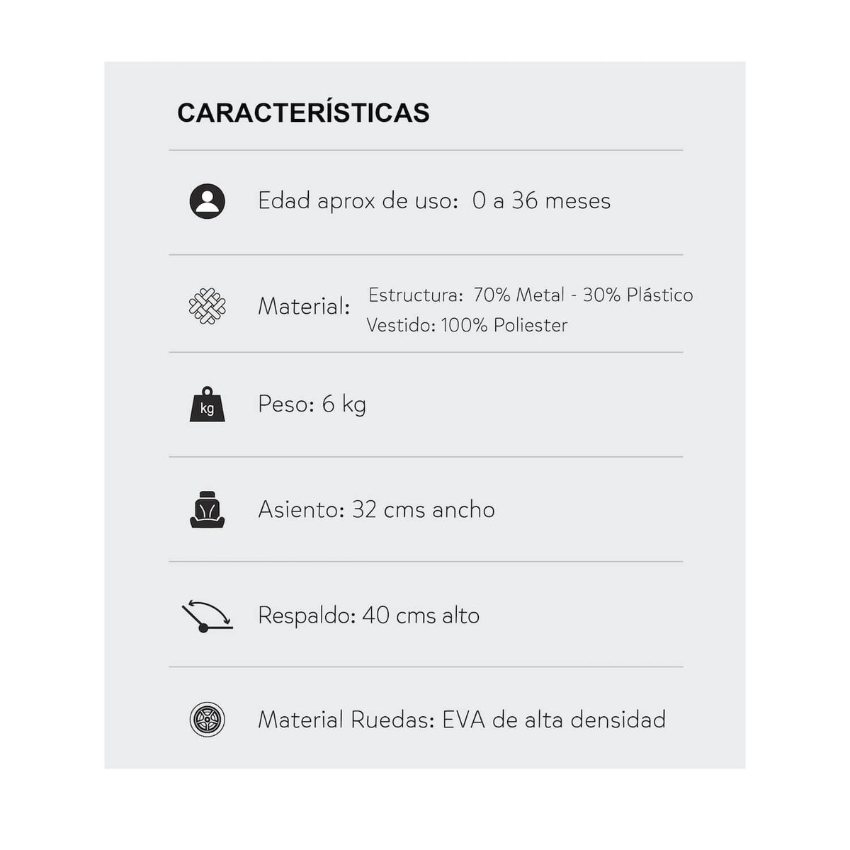 PREMIUM BABY - Coche Para Bebe Premium Baby Praga Gris-Azul