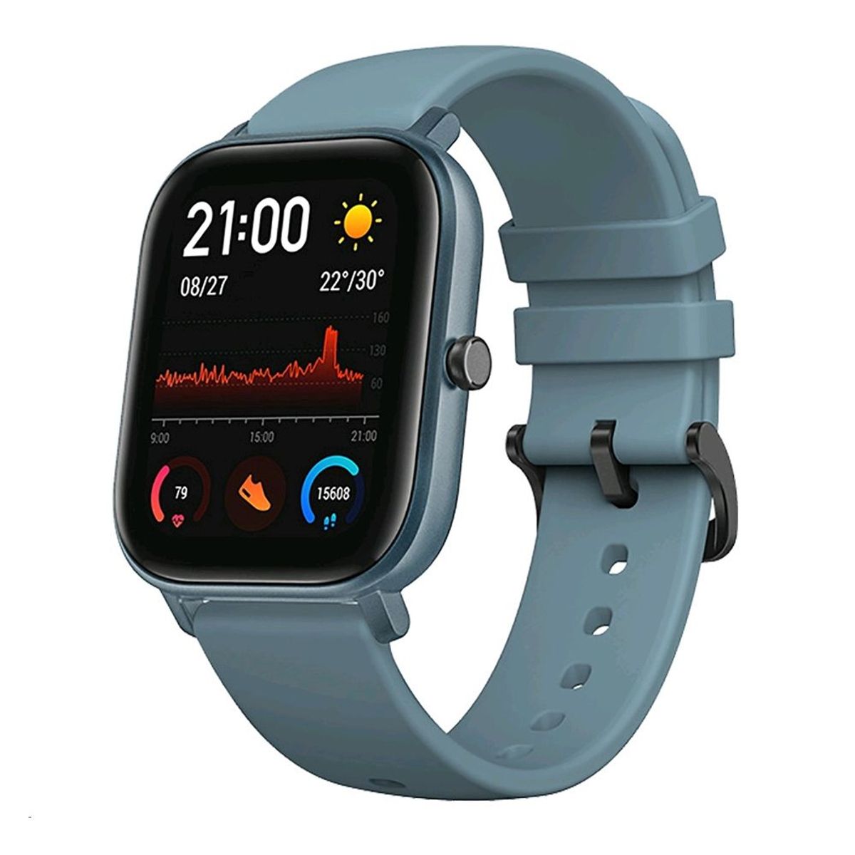AMAZFIT - Reloj Inteligente Amazfit GTS - Steel Blue - General Version