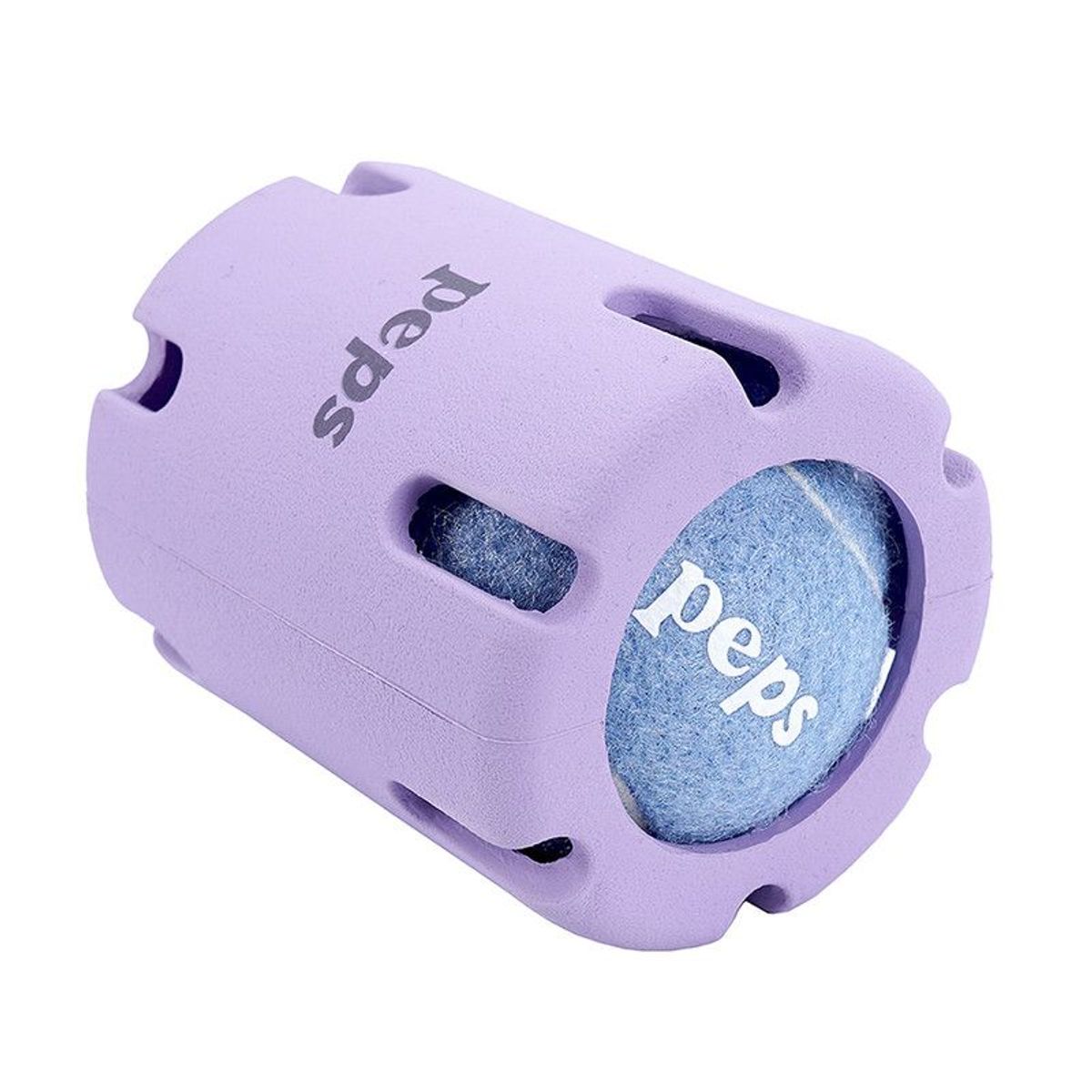 PEPS WE LOVE BEST FRIENDS - Juguete para Perro Pelota con Caucho Interactivo Morado-