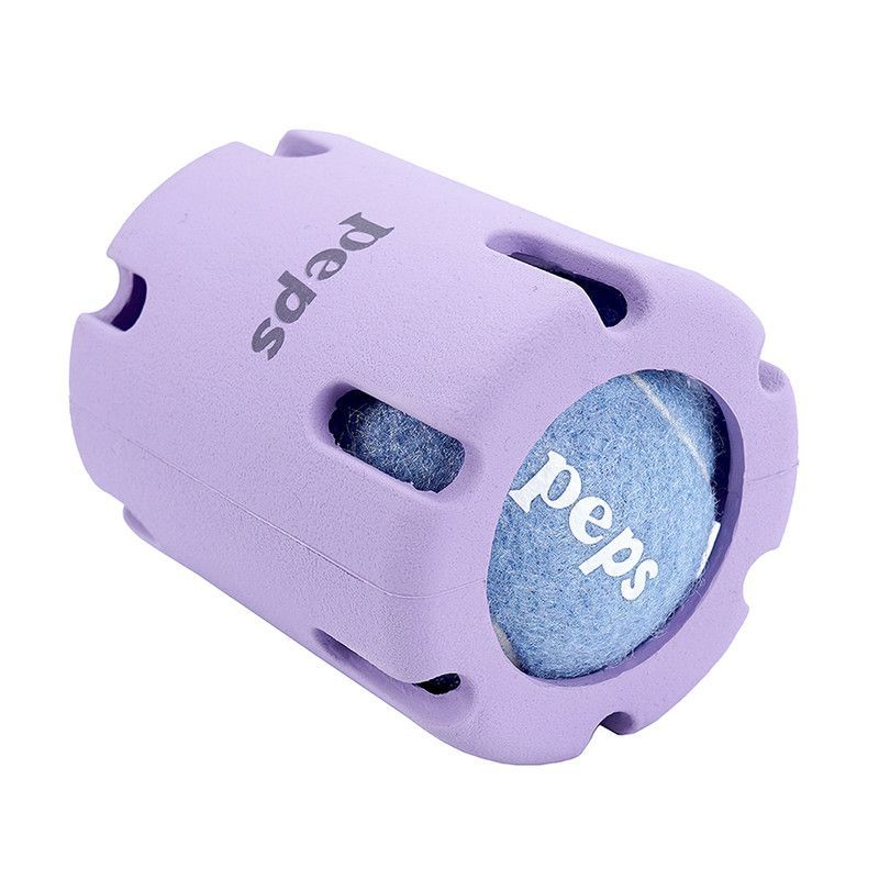 PEPS WE LOVE BEST FRIENDS - Juguete para Perro Pelota con Caucho Interactivo Morado-