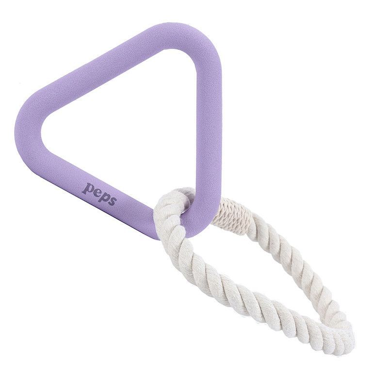 PEPS WE LOVE BEST FRIENDS - Juguete Perro Mordedor Interactivo Cuerda y Caucho Morado M-