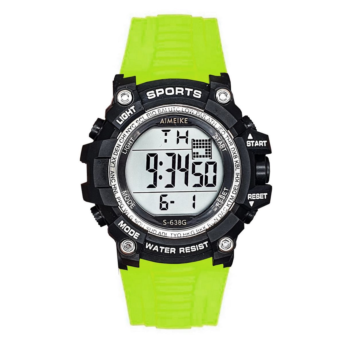 DAYOSHOP - Reloj Digital Resistente Al Agua 30 M Sports Luces+ Estuche
