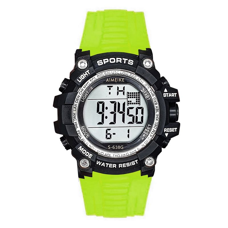 DAYOSHOP - Reloj Digital Resistente Al Agua 30 M Sports Luces+ Estuche