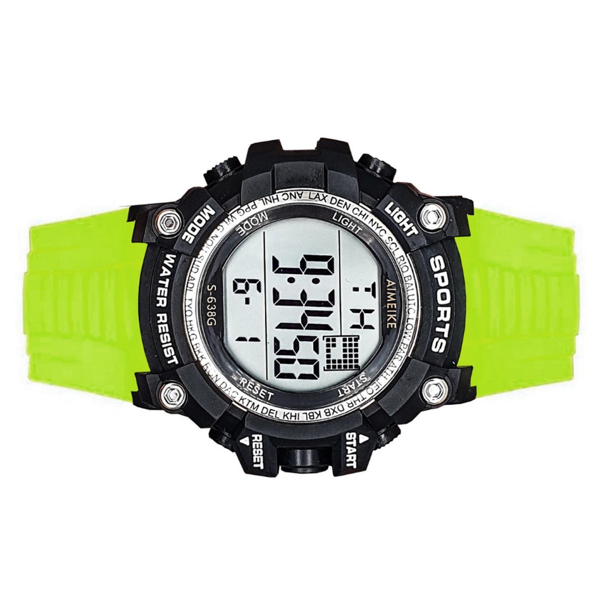 DAYOSHOP - Reloj Digital Resistente Al Agua 30 M Sports Luces+ Estuche