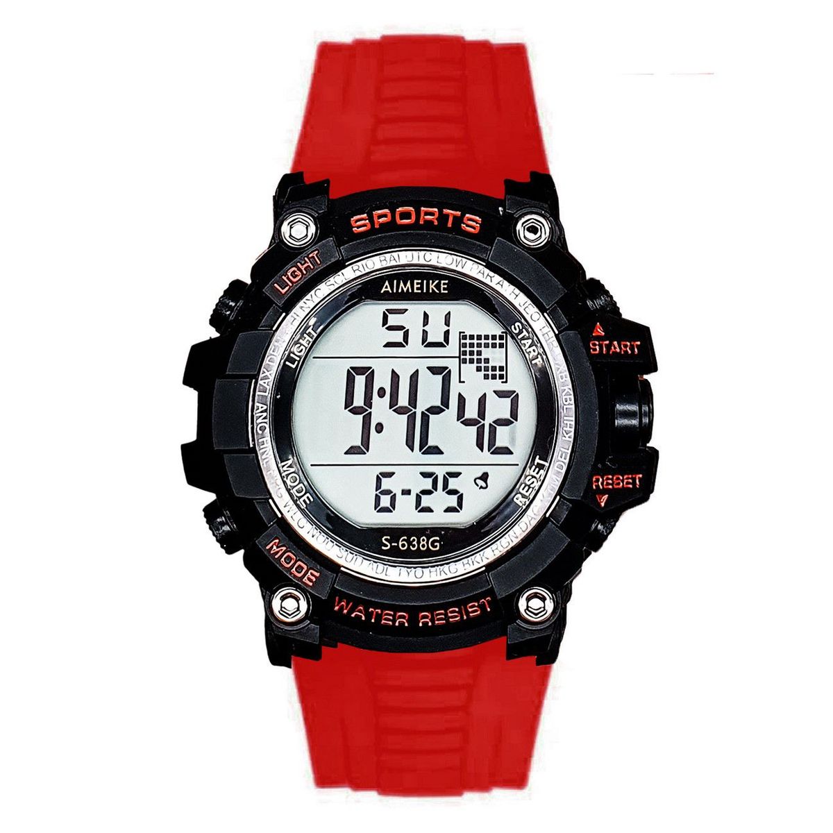 DAYOSHOP - Reloj Digital Resistente Al Agua 30 M Sports Luces+ Estuche