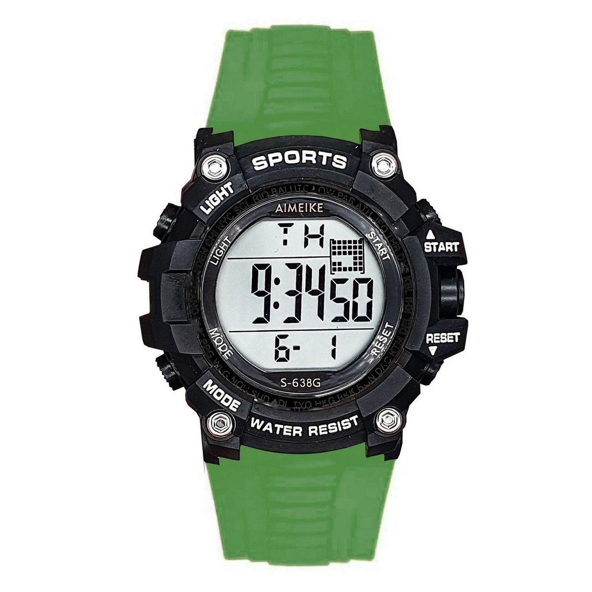 DAYOSHOP - Reloj Digital Resistente Al Agua 30 M Sports Luces+ Estuche