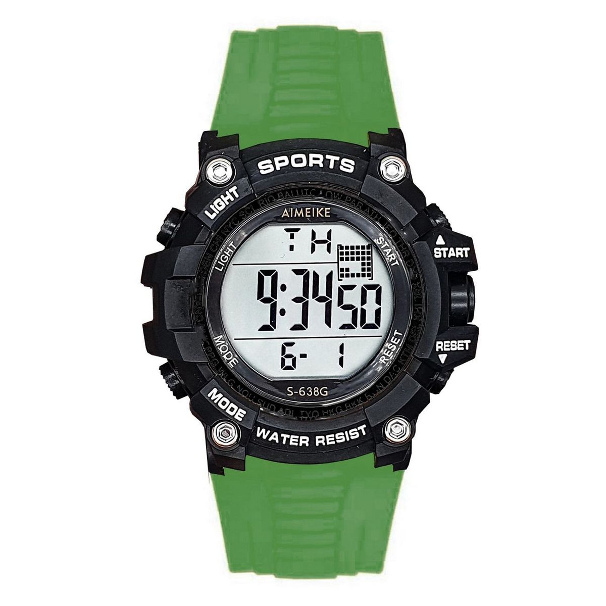 DAYOSHOP - Reloj Digital Resistente Al Agua 30 M Sports Luces+ Estuche