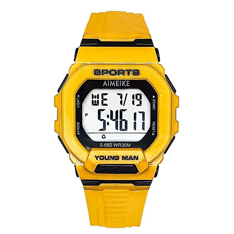DAYOSHOP - Reloj Digital Resistente Al Agua Cuadrado Unisex  Estuche
