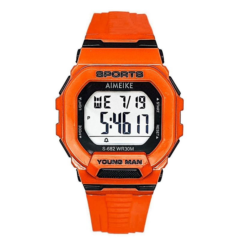 DAYOSHOP - Reloj Digital Resistente Al Agua Cuadrado Unisex  Estuche