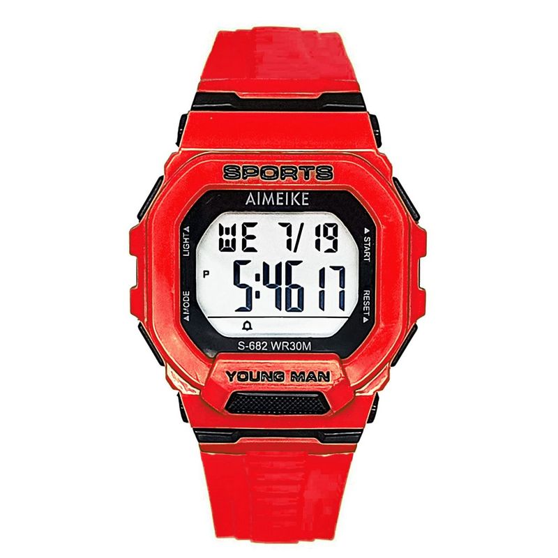 DAYOSHOP - Reloj Digital Resistente Al Agua Cuadrado Unisex  Estuche