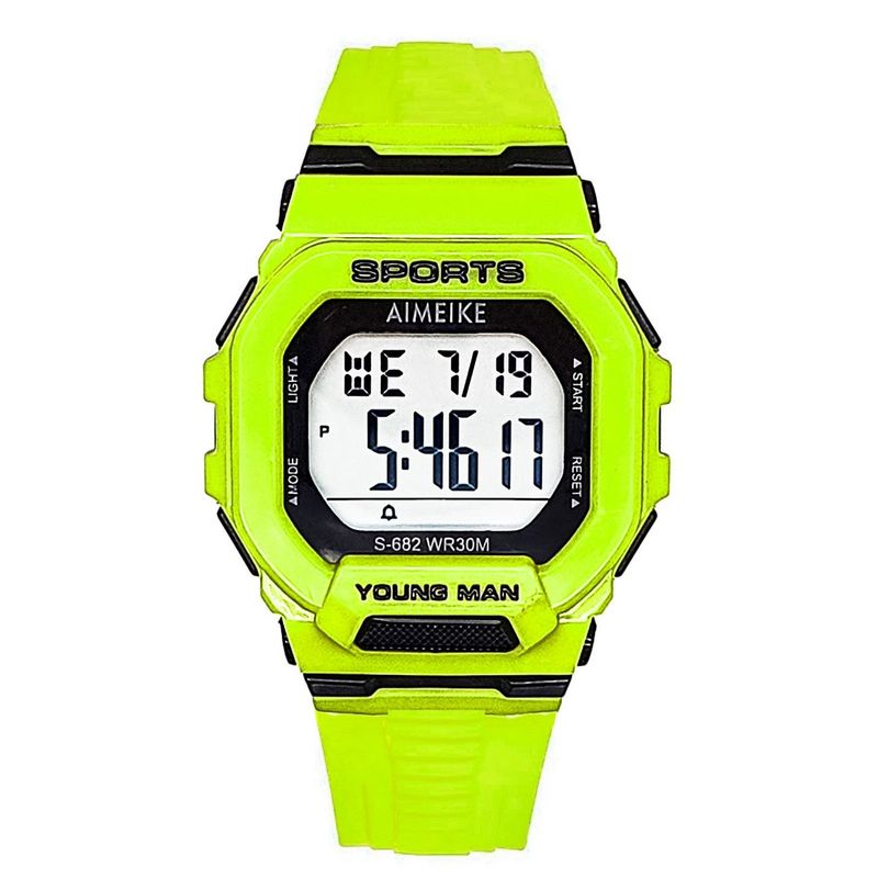 DAYOSHOP - Reloj Digital Resistente Al Agua Cuadrado Unisex  Estuche.