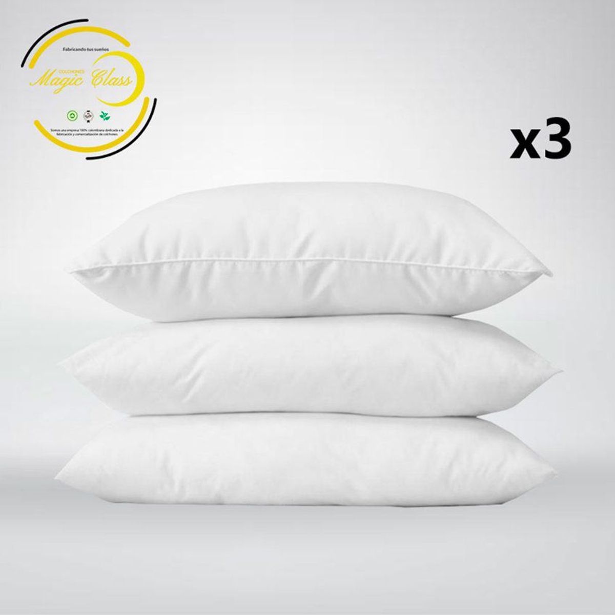 MAGIC CLASS - Almohadas Queen Magic Class x3 Blanco