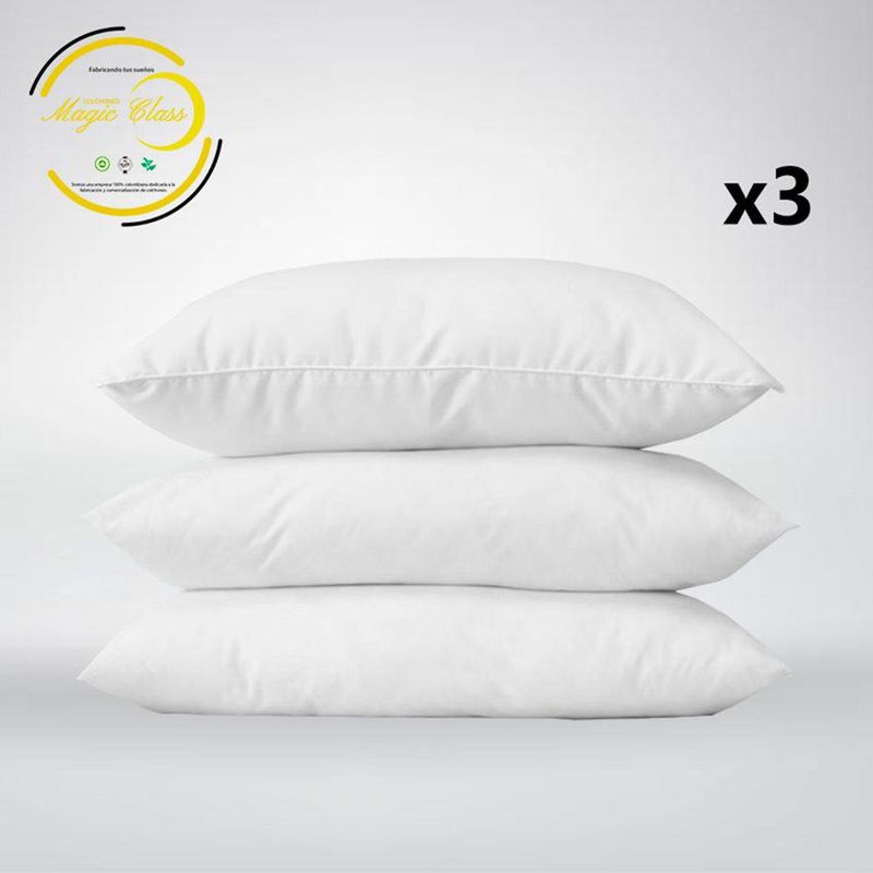 MAGIC CLASS - Almohadas Queen Magic Class x3 Blanco
