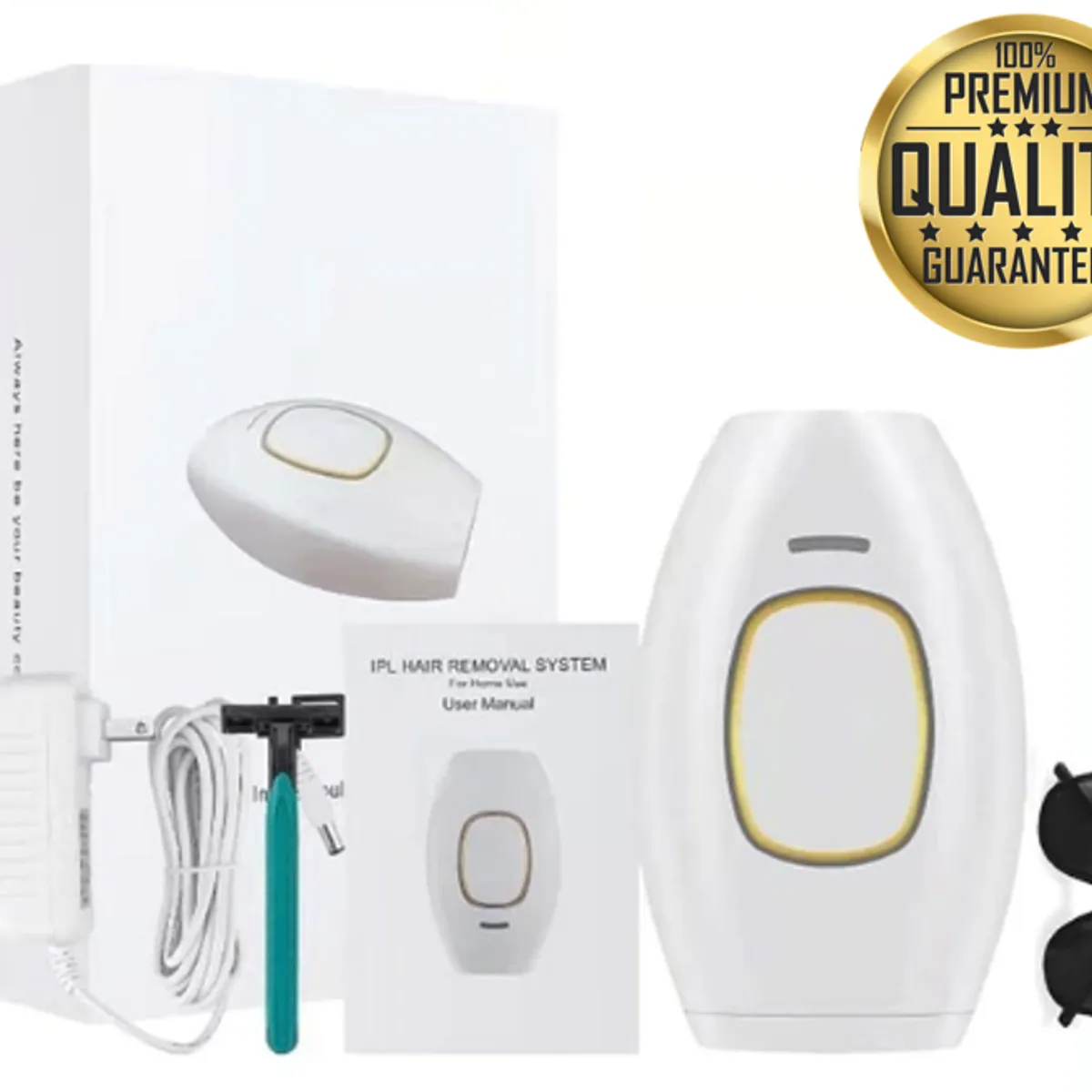 PREMIUM - Depilador Láser IPL Blanco - 5 niveles de intensidad - Uso en casa