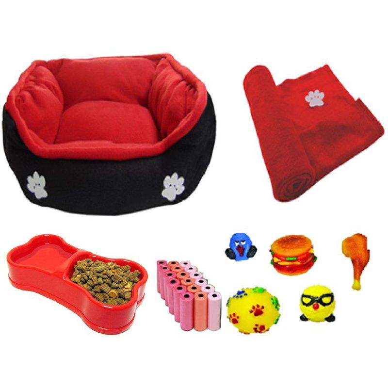 HALLY PET - Cama med mascotacobija100 bolsas2 juguetescomedero